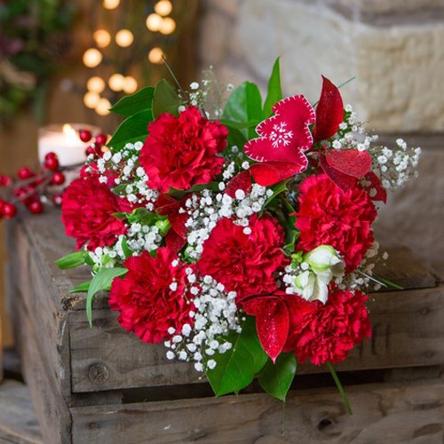 bouquet-of-red-carnations