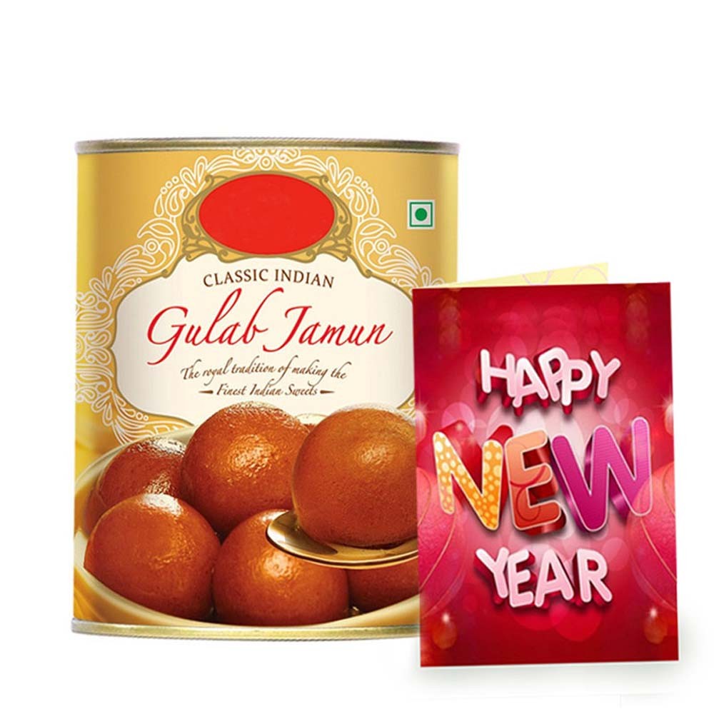 gulab-jamun-sweets-and-new-year-greeting-card