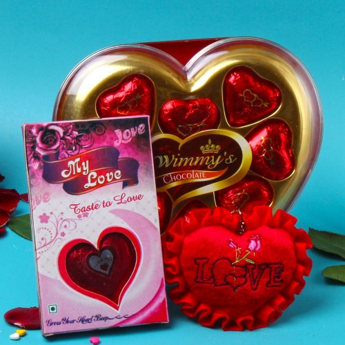 Lovely Heart Chocolates Combo