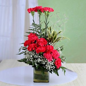 Valentine Exotic Flowers Basket