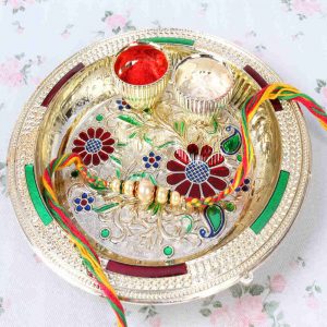 Rakhi with Pooja Thali Online