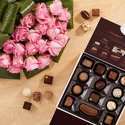 Chocolates with Flowers