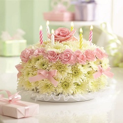 Flowers with Cake