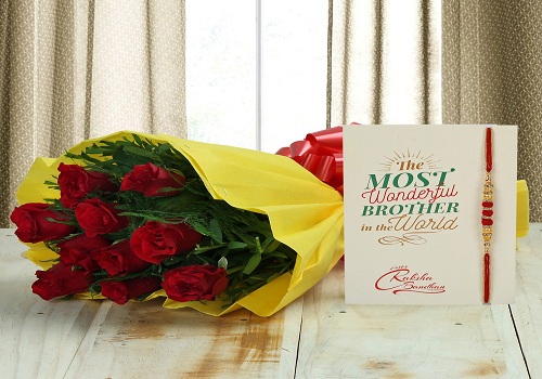 Rakhi With Flowers For Ropar