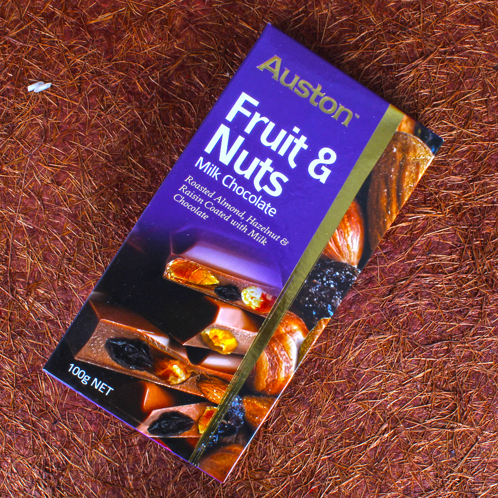 Auston Fruit and Nut Chocolate with Rakhi