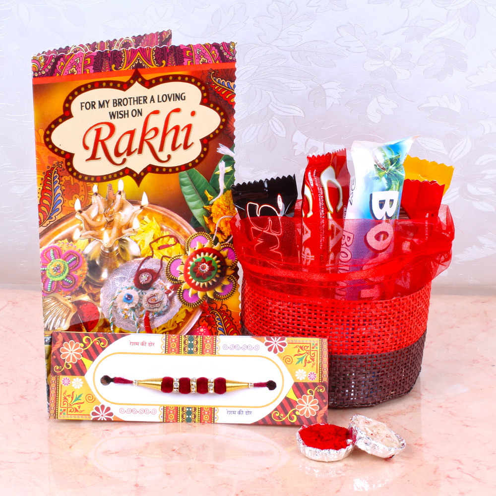 Rakhi Thread with Imported Chocolates