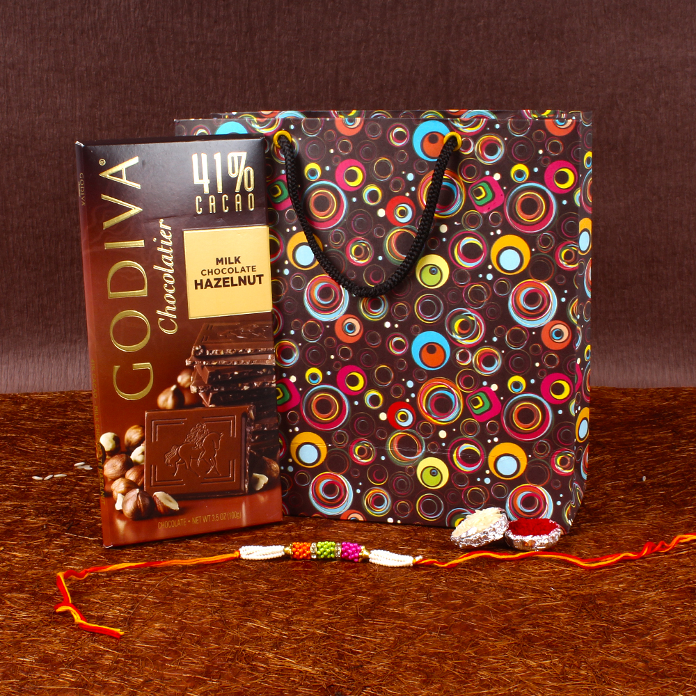 Rakhi and Godiva Chocolate