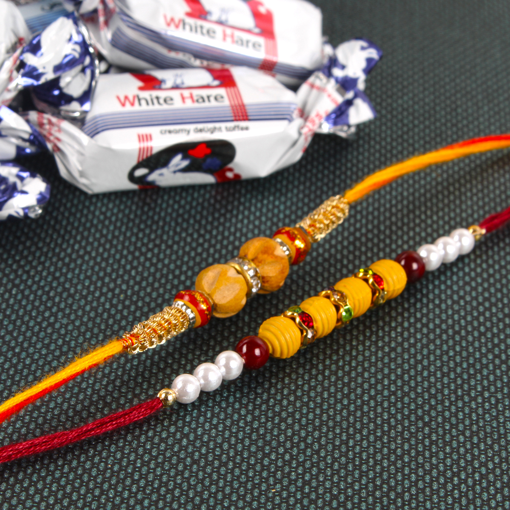 Rakhi with White Hare Toffee