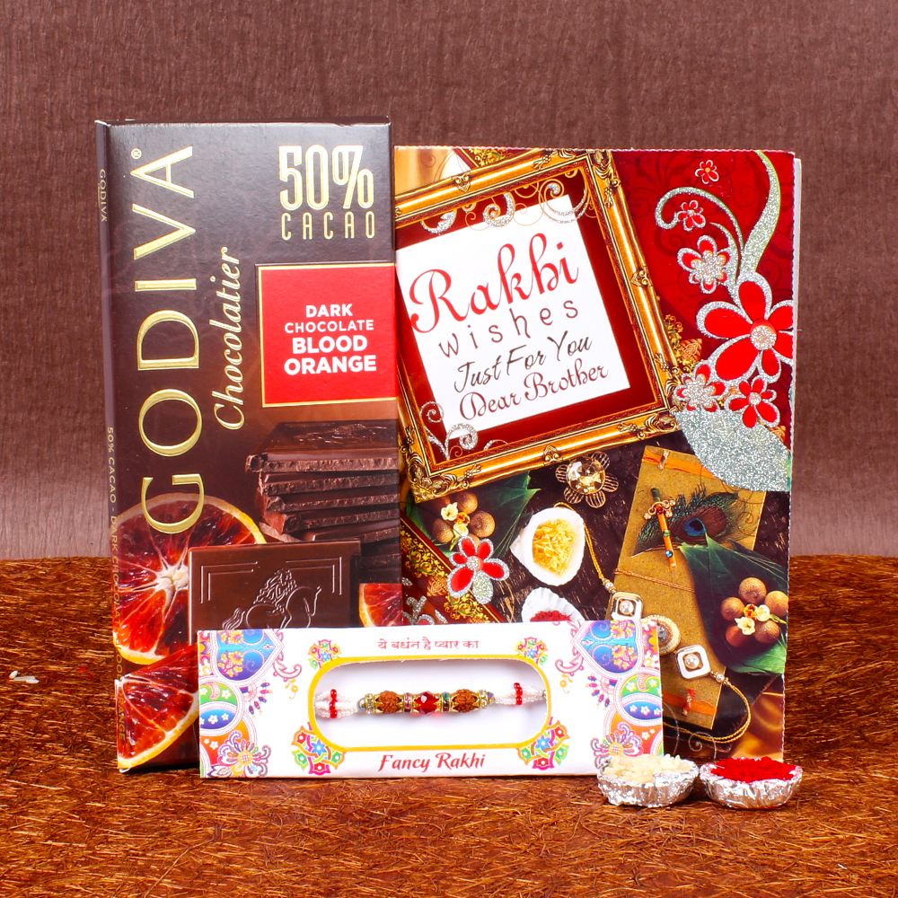 Rakhi and Godiva Chocolatier Dark Chocolate