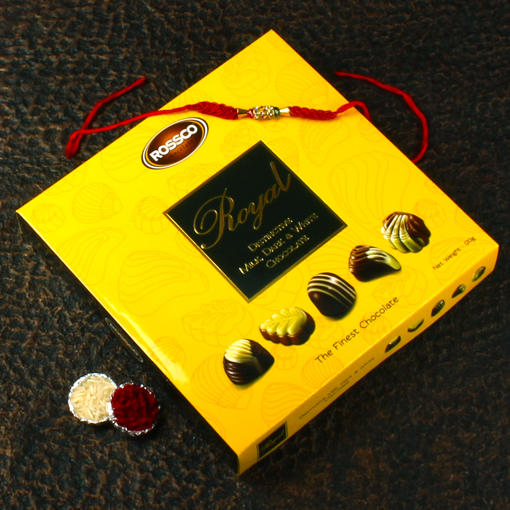 Rakhi with Rosscco Royal Chocolates