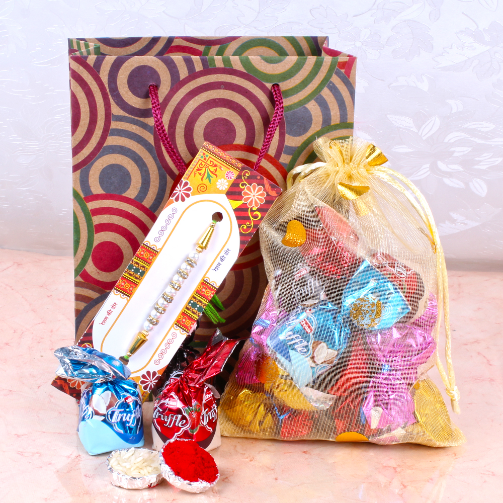 Rakhi with Sweetness of Chocolates