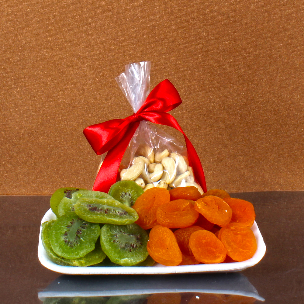 Raksha Bandhan Dryfruit Pack with Rakhi