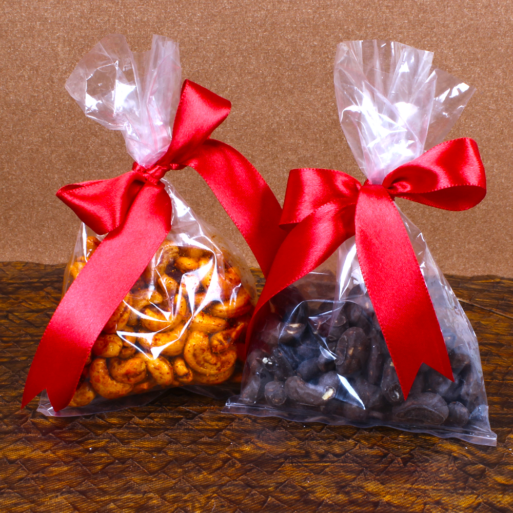 Wooden Rakhi with Raffaello and Dry Fruits