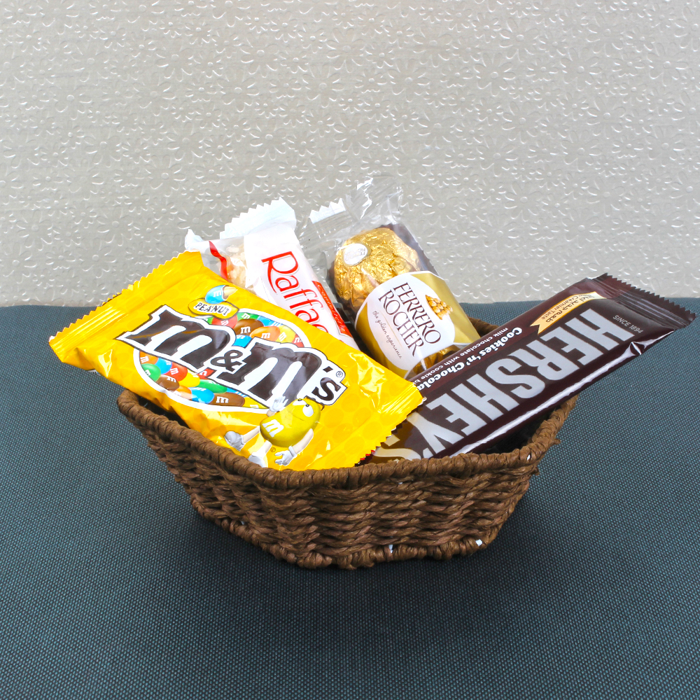 Rakhi Gift of Chocolates with Tie and Cufflinks