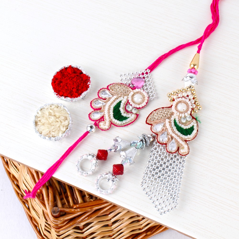 Trendy Designer Bhaiya Bhabhi Rakhi