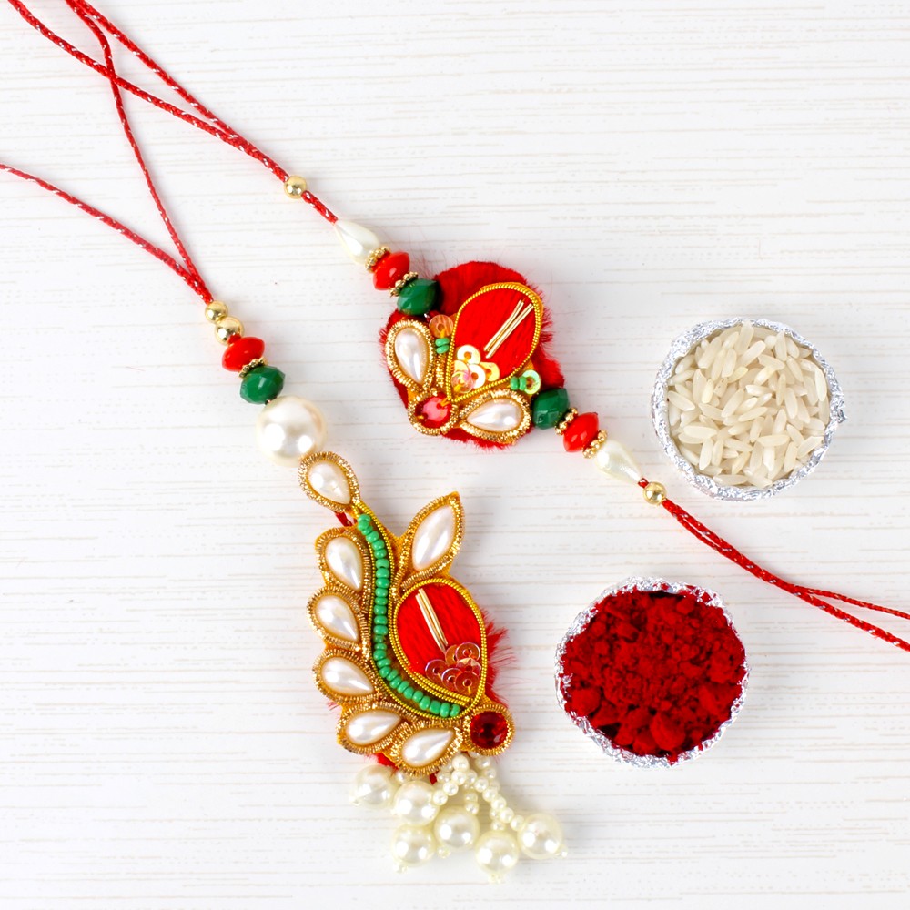 Designer Bhaiya Bhabhi Rakhi Lumba Rakhi