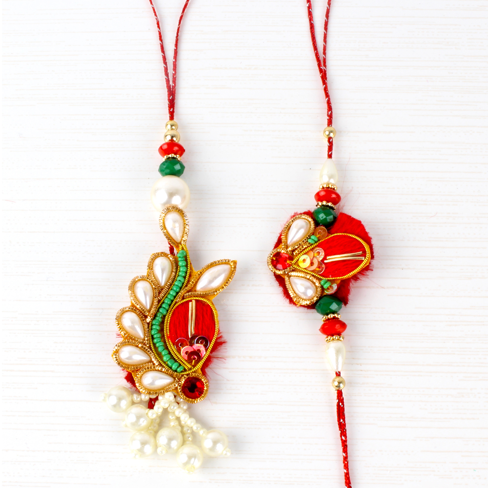 Designer Bhaiya Bhabhi Rakhi Lumba Rakhi