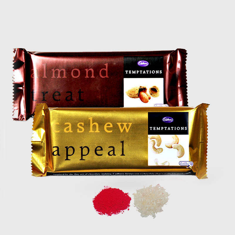 2 Bars of Temptations Chocolate for Bhai Dooj