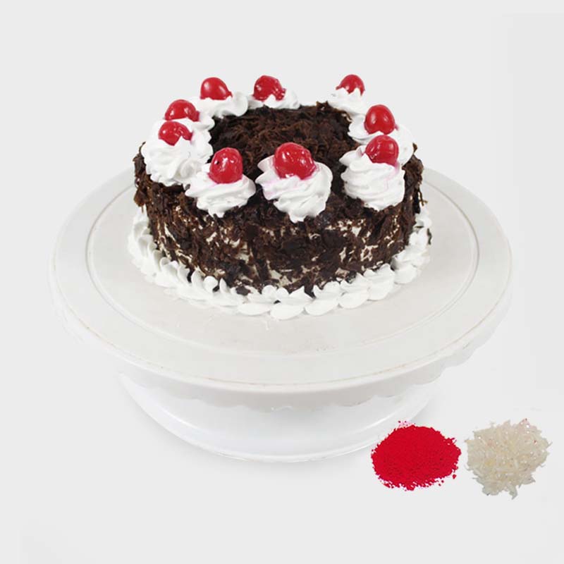 1 Kg Eggless Black Forest Cake For Bhaidooj