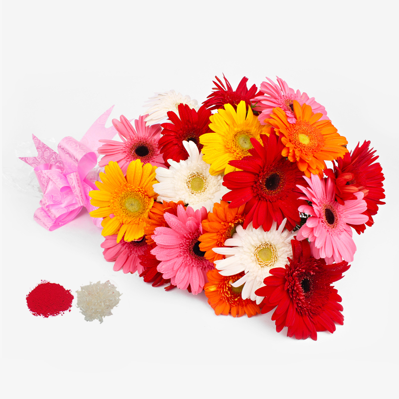 Bhaidooj Special  Mix Gerberas Bouquet