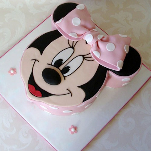 Minnie Micky Face Cake
