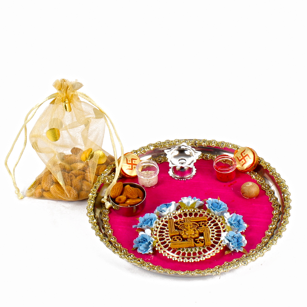 Healthy Gift of Bhadooj Thali with Almonds
