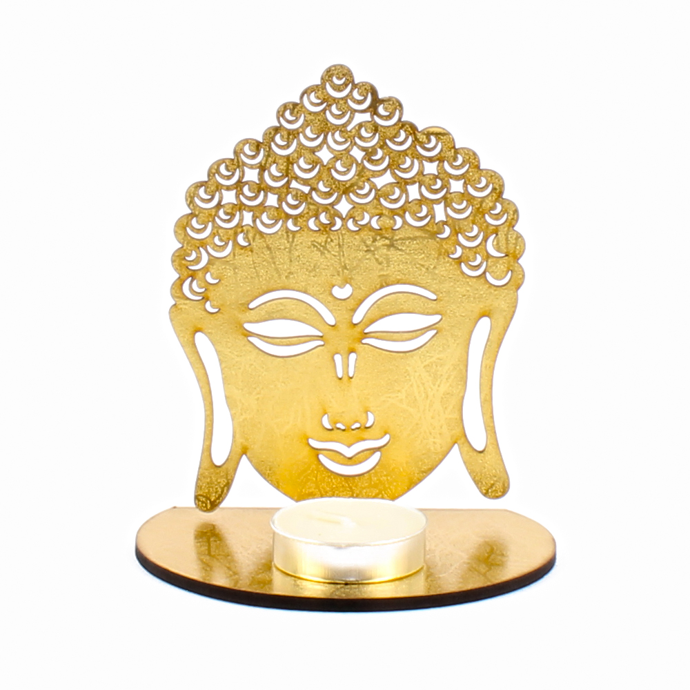 Shadow Diya Tealight Candle Holder of Removable Buddha