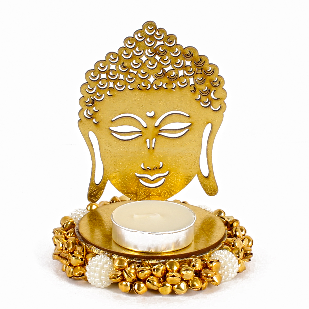 Exclusive Shadow Diya Tealight Candle Holder of Removable Buddha