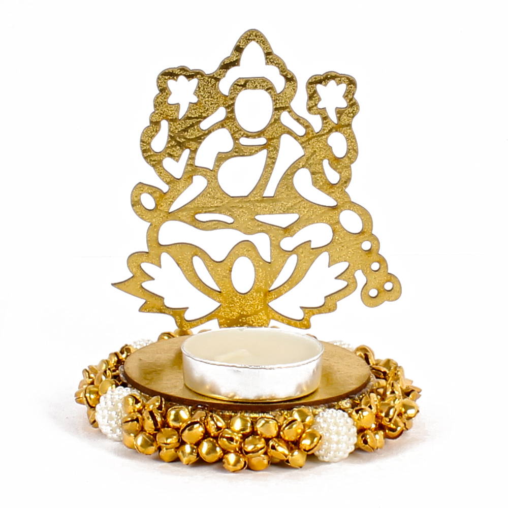 Exclusive Shadow Diya Tealight Candle Holder of Removable Goddess Lakshmi