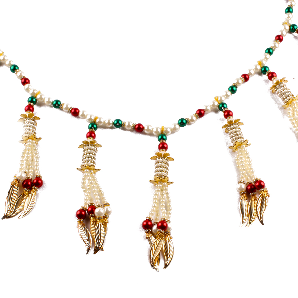 Traditional Multicolour Pearl Toran