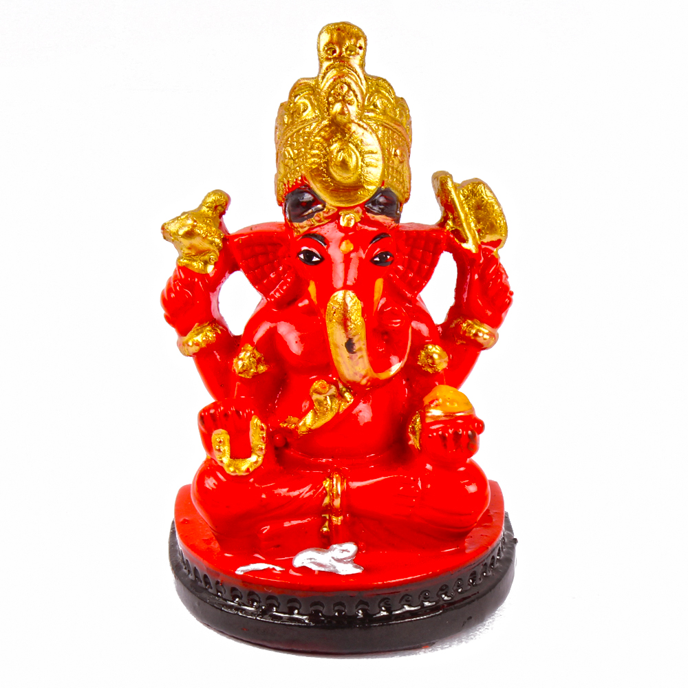 Sidddhivinayak Ganesh idol with 2 Designer Diya