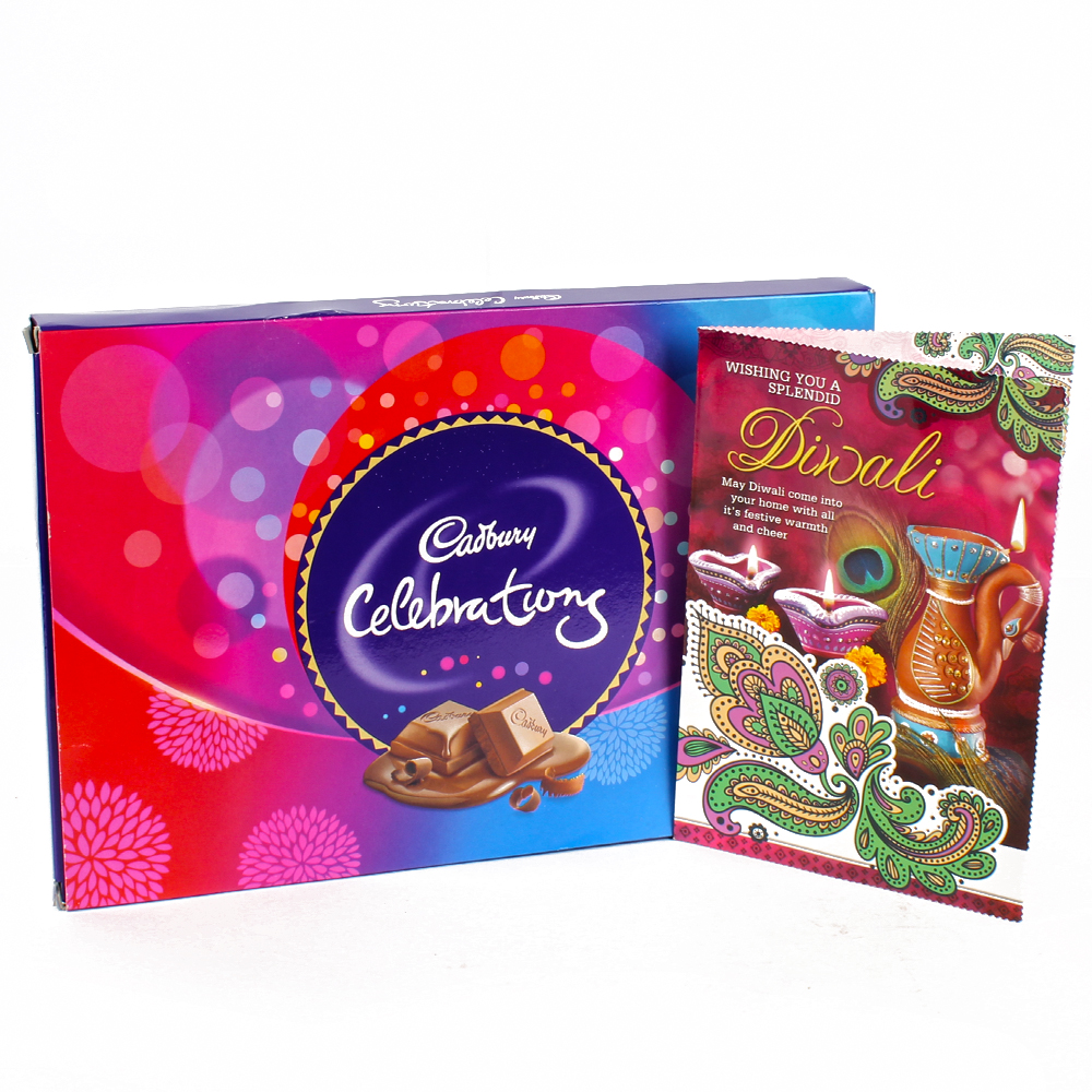 Simple Diwali Chocolate and Card Hamper