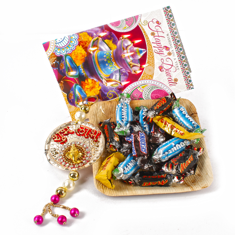 Diwali Assorted Miniatures Chocolates with Shubh Labh Hanging