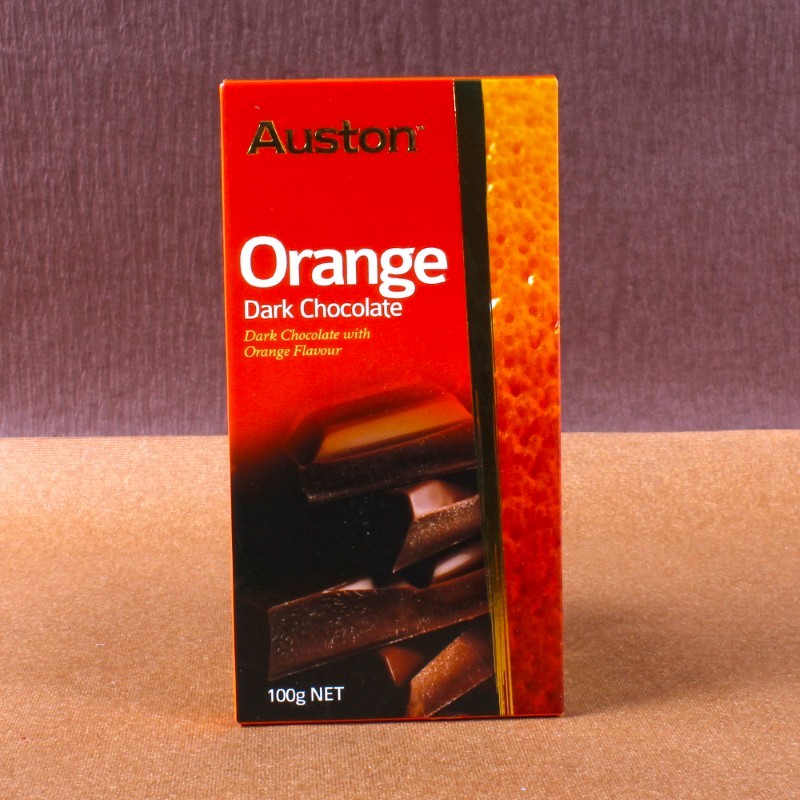 Auston Dark Chocolate Bar with Orange Flavour