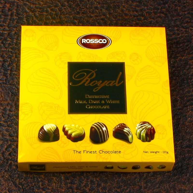 Rossco Royal Distinctive Milk Dark and White Chocolate
