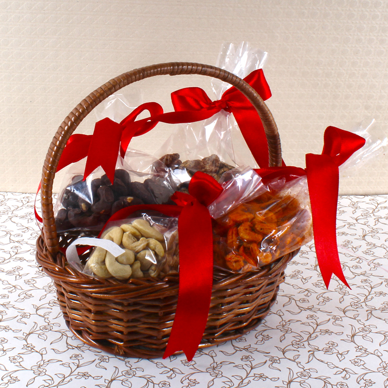 Assorted Cashew in Basket