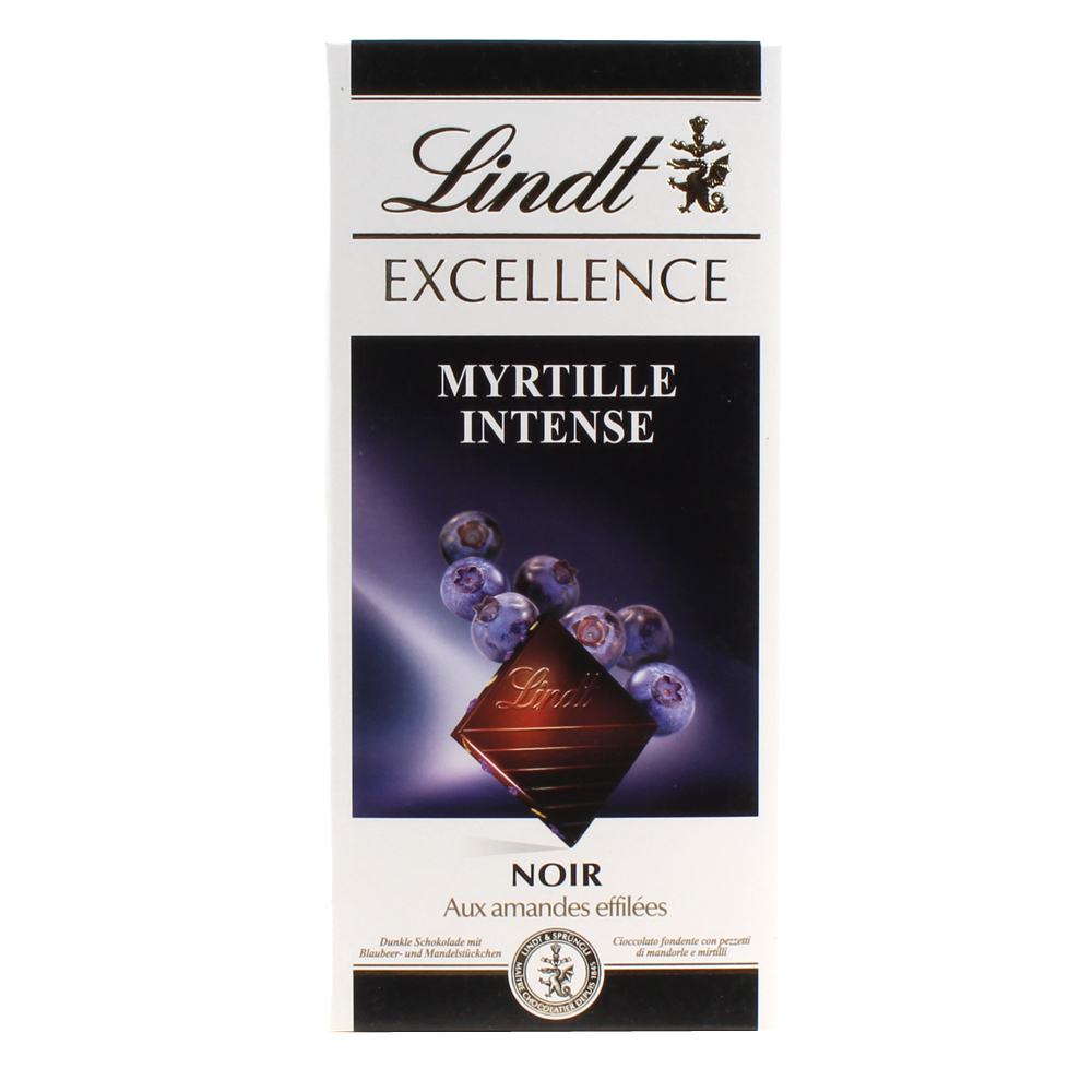 Lindt Excellence Noir Myrtille Intense Chocolate Bar