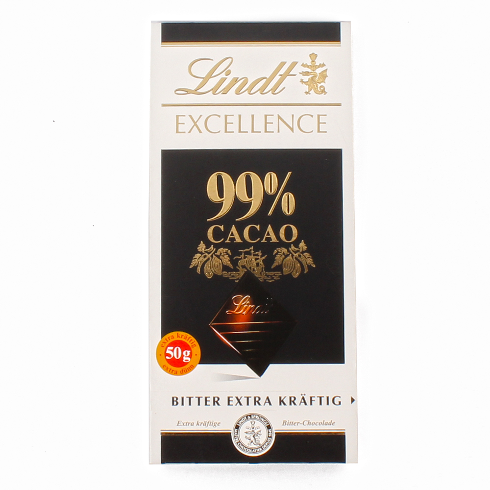Lindt Excellence Dark 99% Cacao Chocolate