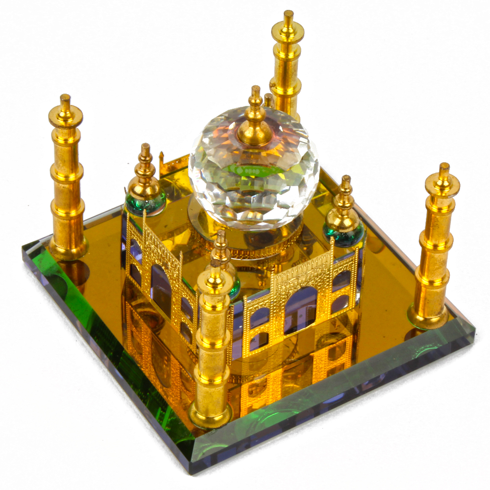 Gold Plated Crystal Taj Majal