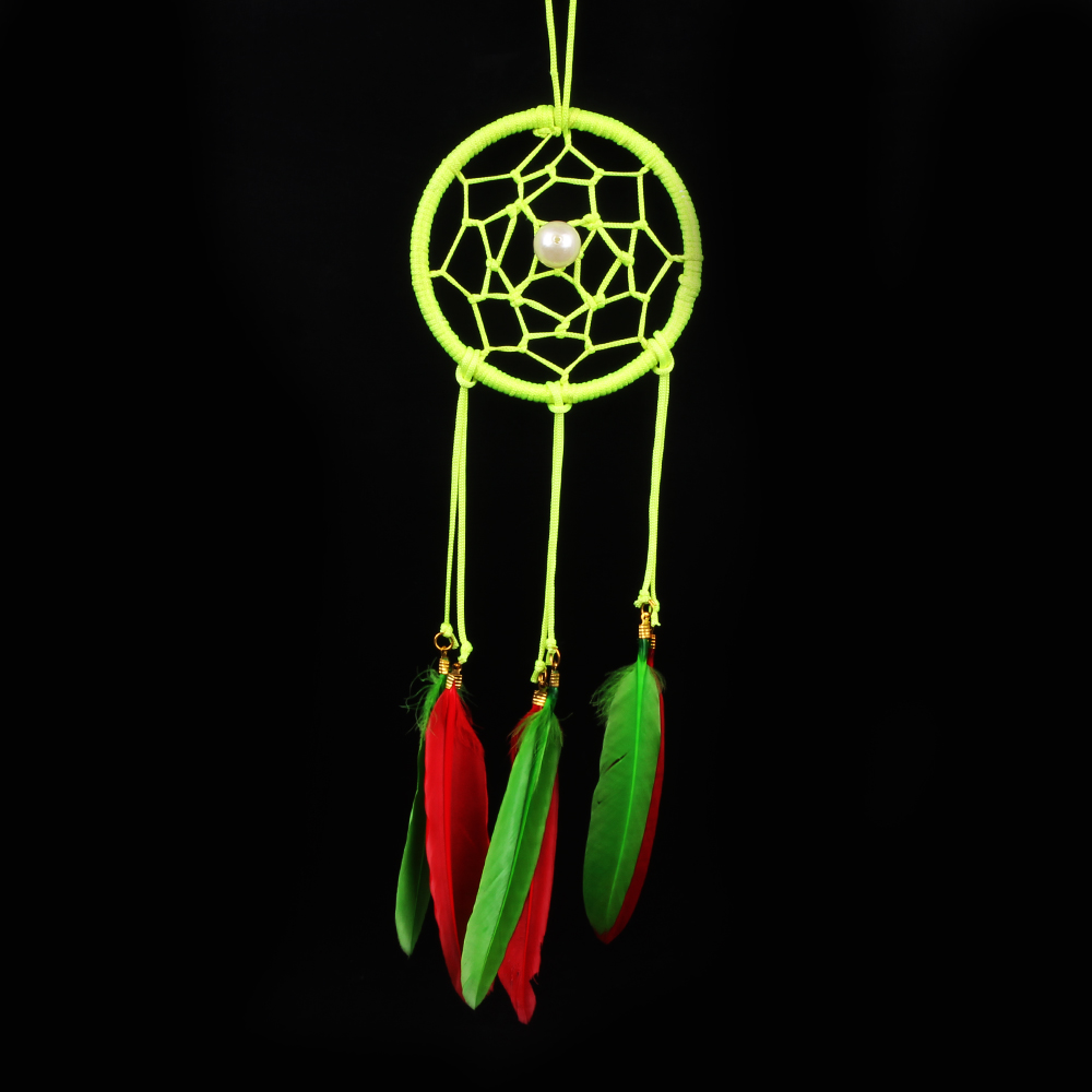 Neon Green Rooh Wellness Dream Catcher