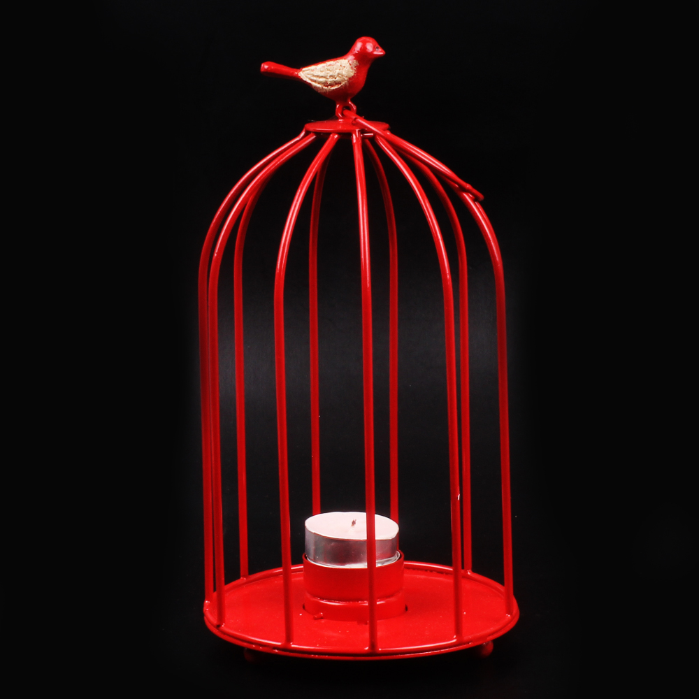 Anniversary Hamper of Red Dom Shape Bird Cage with Rossco Cool Mint Chocolate and Greeting Card