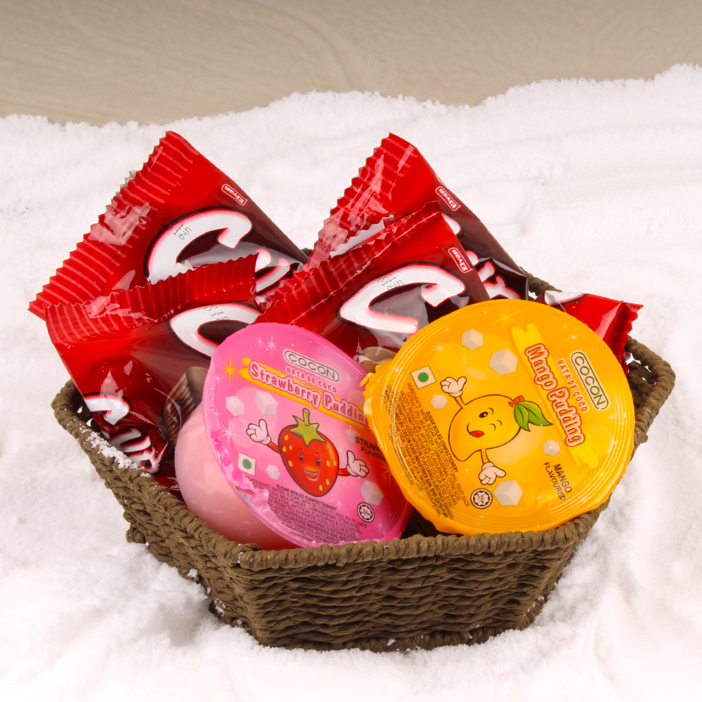 Cup Cakes and Puddings Basket