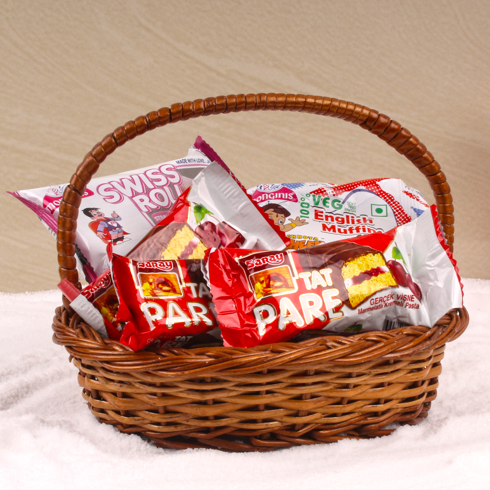 Gift Basket of Christmas Cakes and Muffins
