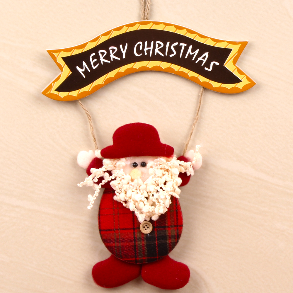 Cute Bunny Hold Merry Christmas Banner