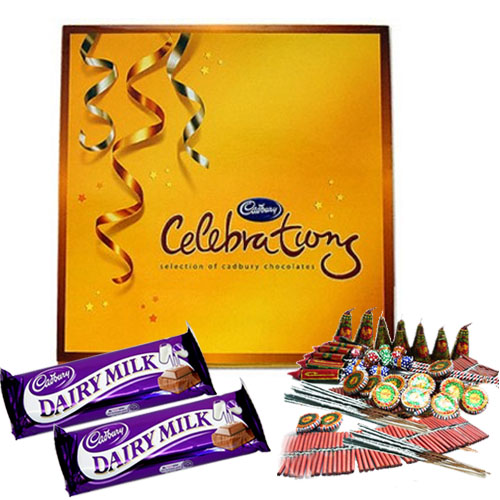 Diwali Hamper of Chocolates and Crackers