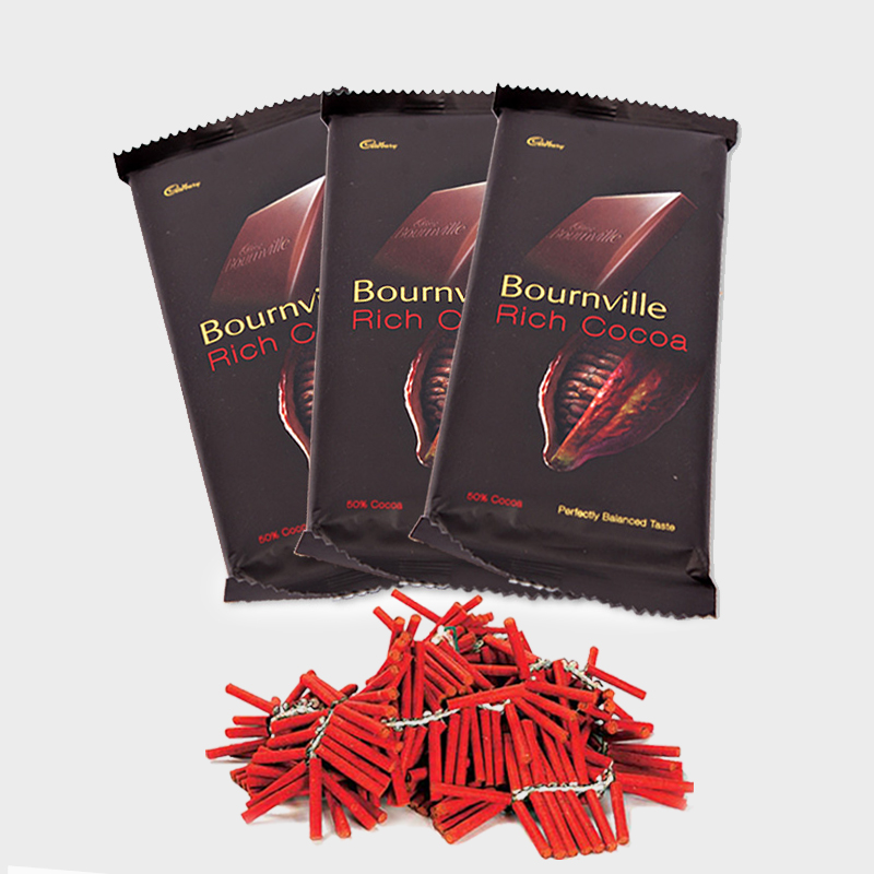 Cadbury Bournville Chocolates with Diwali Firecrackers
