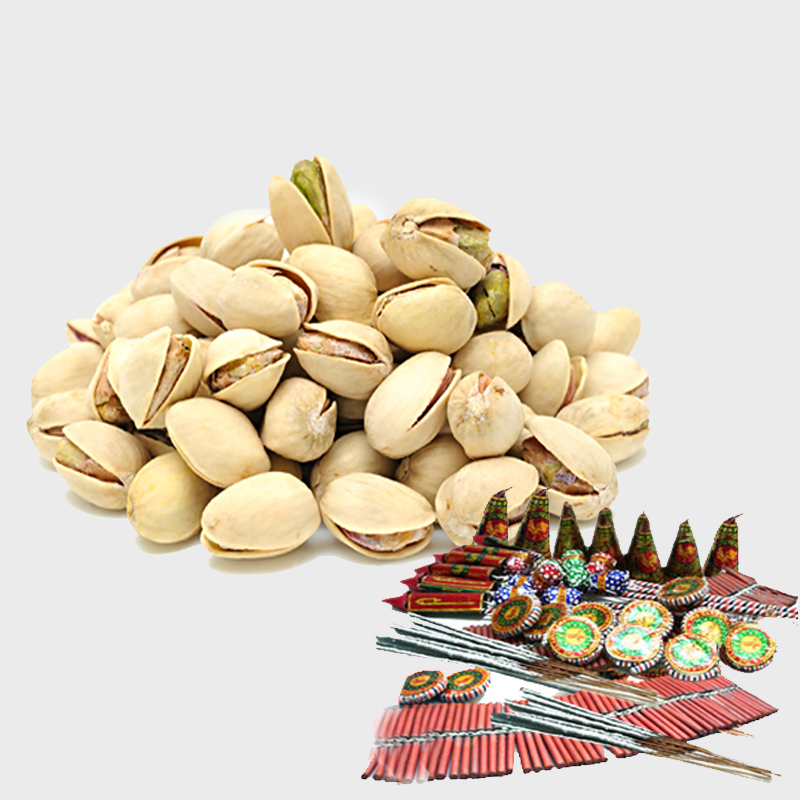 Pack of Pista with Diwali Fire Cracker