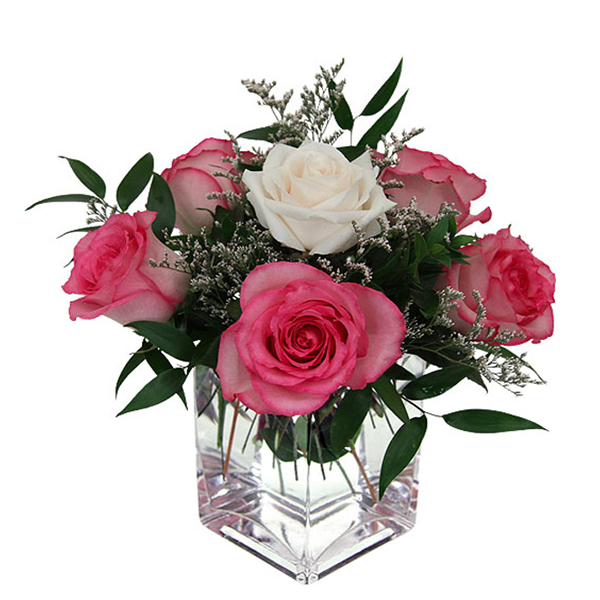 Enticing Fresh Rose Vase