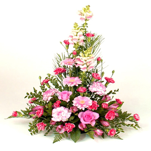Exclusive Pink Flowers Arrangement