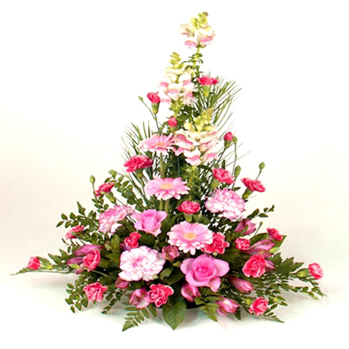 Pink Acrolinium Dried Flower Arrangement, Bookblock